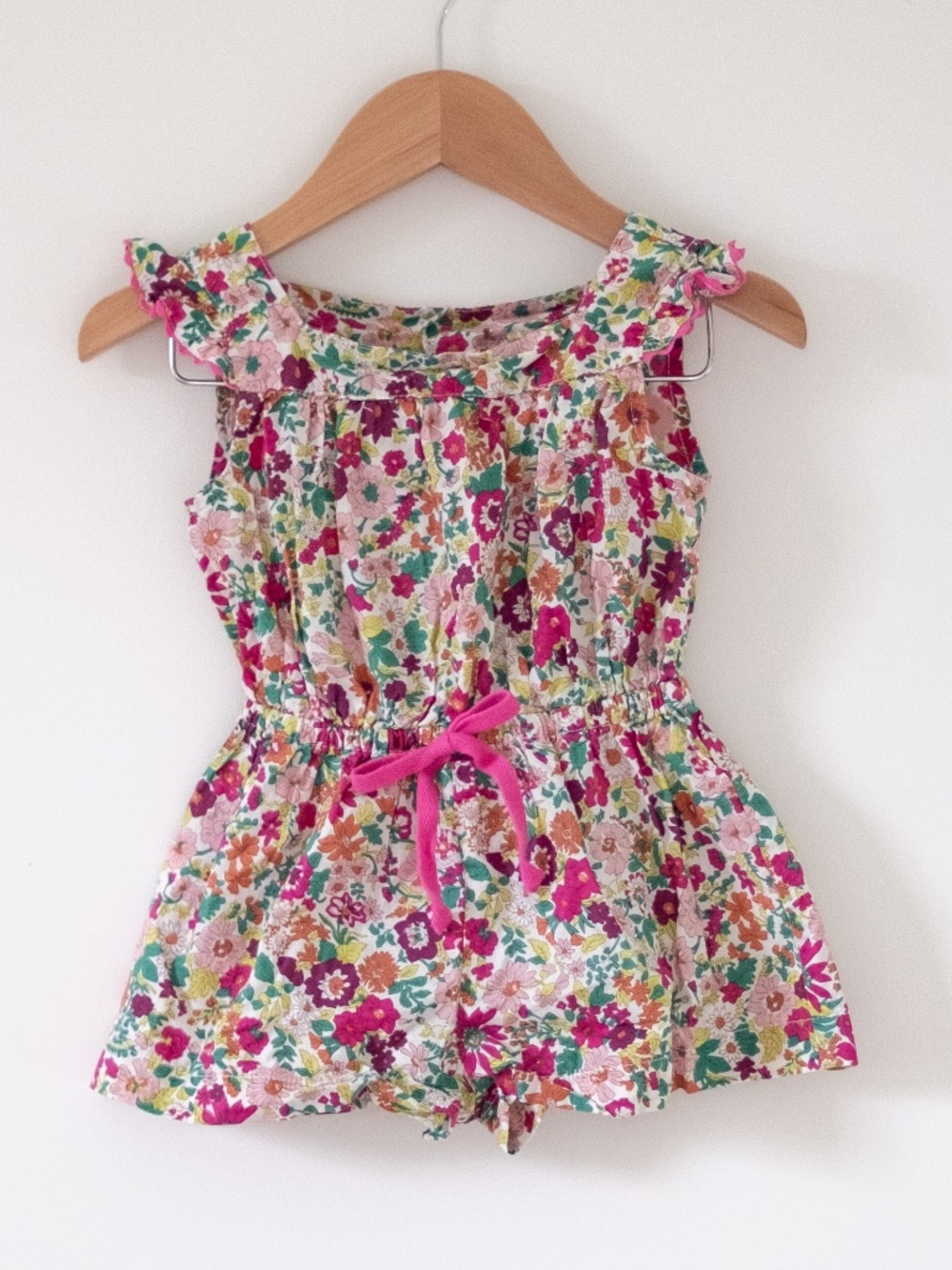 Busy Bees floral romper